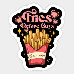 Fries before guys teenage girls dating valentine day Sticker